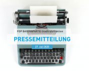 FDP Bayernpartei Stadtratsfraktion München Pressemitteilung