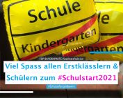 Schulanfangs Glückwünsche 2021