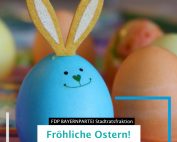 Die FDP BAYERNPARTEI Stadtratsfraktion München wünscht frohe Ostern. Genießen Sie die Feiertage! #ostern #feiertage #ostern2023kannkommen #ostern2023