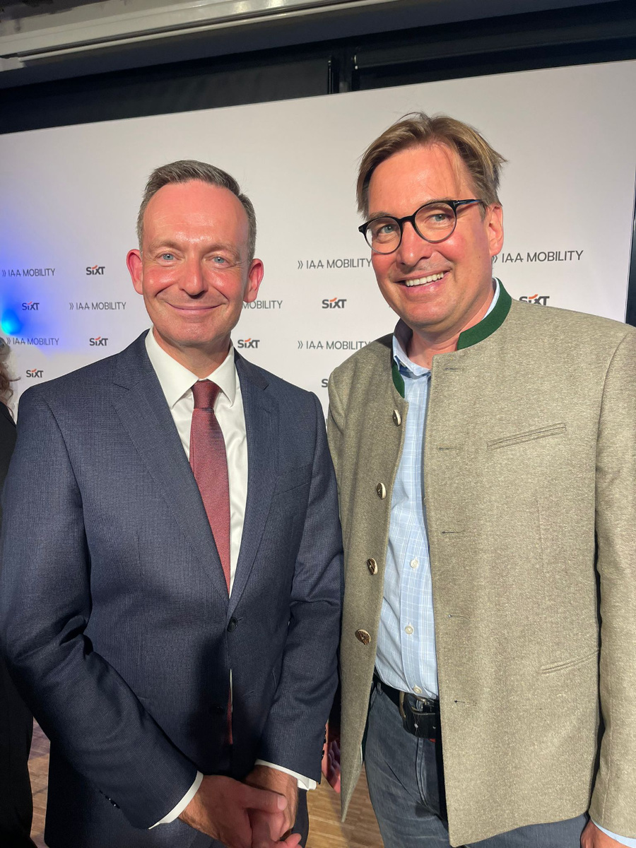 Jörg Hoffmannn & Volker Wissing auf der IAA Mobility in München