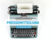 Pressemitteilung FDP BAYERNPARTEI