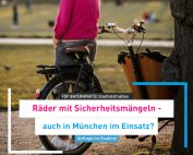 Fahrrad mit Sicherheitsmänglen