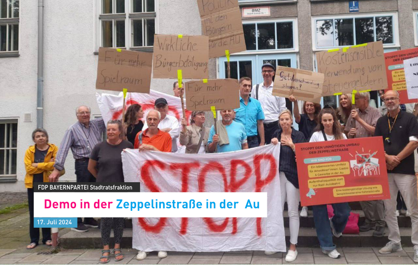 Fritz Roth FDP Stadtrat bei den Bürgern in der Zeppelinstraß
